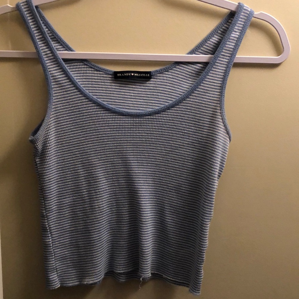 Blue striped Brandy top